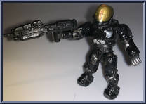 EVA Spartan (Stealth Black) from Halo - Blind Bags - Series  5.5 manufactured by Mega Bloks [Loose]
