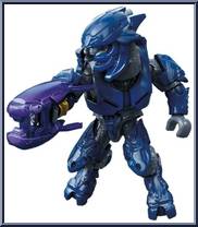 Elite Blue from Halo - Blind Bags - Series 11 - Clash on the Ring manufactured by Mega Bloks [Loose]