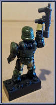 UNSC Pilot (Green) from Halo - Blind Bags - Series  1 manufactured by Mega Bloks [Loose]