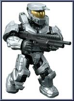 Spartan Mark V (Silver) from Halo - Blind Bags - Series 11 - Clash on the Ring manufactured by Mega Bloks [Loose]