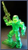 Spartan Warrior (Mystery) (Green Translucent) from Halo - Blind Bags - Series  7 manufactured by Mega Bloks [Loose]