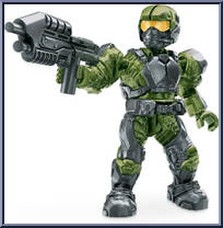 UNSC Marine (Green) from Halo - Blind Bags - Series  4 manufactured by Mega Bloks [Loose]