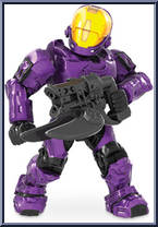 UNSC Spartan EVA (Purple) from Halo - Blind Bags - Series  4 manufactured by Mega Bloks [Loose]