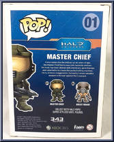 Master Chief (Green) from Halo - Pop! Vinyl Figures manufactured by Funko [Back]