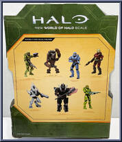 Spartan Eva (with Assault Rifle) from Halo Infinite (World of Halo) - Series 4 manufactured by Jazwares [Back]