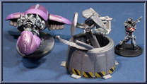 Ghost vs Wolf Spider Turret from Halo - Micro Ops - Series 1 manufactured by McFarlane [Loose]