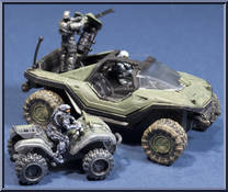 Warthog and Mongoose from Halo - Micro Ops - Series 1 manufactured by McFarlane [Loose]