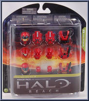 Air Assault Armor Pack (Team Red) from Halo Reach - Series 4 - Armor Packs manufactured by McFarlane [Front]