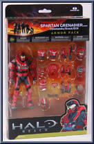 Grenadier Armor Pack (Red) from Halo Reach - Series 4 - Armor Packs manufactured by McFarlane [Front]