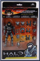 Grenadier Armor Pack (Steel) from Halo Reach - Series 4 - Armor Packs manufactured by McFarlane [Front]