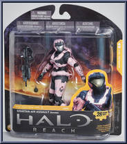 Spartan Air Assault (Female / Rose) from Halo Reach - Series 3 manufactured by McFarlane [Front]