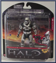 Spartan JFO (Male / White) from Halo Reach - Series 6 manufactured by McFarlane [Front]
