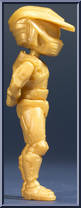 Metallic Gold Master Chief from Halo - Xbox Live Avatars - Series 1 manufactured by McFarlane [Loose]