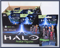 Blue Eva Helmet / Legendary Tee from Halo - Xbox Live Avatars - Series 2 manufactured by McFarlane [Front]