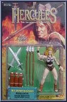 Atalanta from Hercules - Legendary Journeys - Mt. Olympus Games manufactured by Toy Biz [Front]