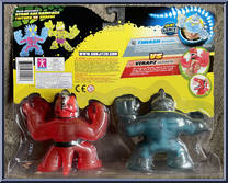 Bones vs. Chomp from Heroes of Goo Jit Zu - Dino X-Ray manufactured by Character Options [Back]