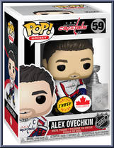 Alex Ovechkin (White Jersey) (Stanley Cup) (Capitals) (Chase) from Hockey - Pop! Vinyl Figures manufactured by Funko [Front]