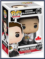 Jonathan Toews (Blackhawks) (White Jersey) from Hockey - Pop! Vinyl Figures manufactured by Funko [Front]