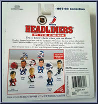Patrick Roy from Hockey Headliners - In the Crease manufactured by Corinthian [Back]