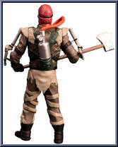 Professor (Rippin' Axe) from House of 1000 Corpses - Basic Series manufactured by Trick or Treat Studios [Loose]