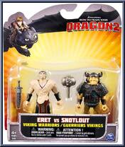 Eret vs Snotlout from How to Train Your Dragon 2 - Mini Figures manufactured by Spinmaster [Front]