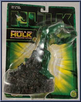 Hulk on Street Rubble from Hulk - Motion Picture - Smash 'N Go's manufactured by Toy Biz [Front]