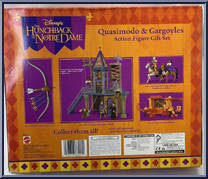 Quasimodo & Gargoyles from Hunchback of Notre Dame - Action Figures manufactured by Mattel [Back]