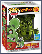 Rat Fink (Green Chrome) from Icons - Pop! Vinyl Figures manufactured by Funko [Front]