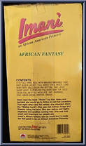 Imani (Orange Clothes) from Imani the African American Princess - Basic Series manufactured by Olmec Toys [Back]