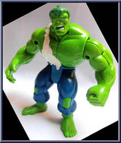 Hulk (Battle-Damaged) from Incredible Hulk - Smash and Crash manufactured by Toy Biz [Loose]