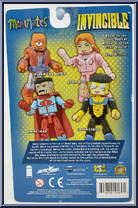 Invincible / Omni-Man / Atom Eve / Allen the Alien from Invincible - Minimates manufactured by Diamond Select [Back]