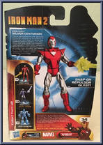Iron Man (Silver Centurion) from Iron Man 2 - 2010 Movie - Comic Series manufactured by Hasbro [Back]