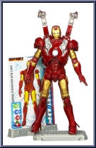 Iron Man (Mark III) from Iron Man 2 - 2010 Movie - Movie Series manufactured by Hasbro [Loose]