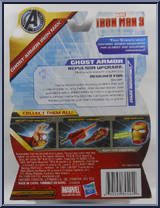 Iron Man (Ghost Armor) from Iron Man 3 - Movie - Basic Series manufactured by Hasbro [Back]
