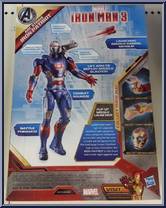 Iron Patriot (Arc Strike) from Iron Man 3 - Movie - Large Scale manufactured by Hasbro [Back]
