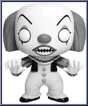 Pennywise (Black & White) from IT - Pop! Vinyl Figures manufactured by Funko [Loose]