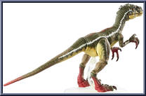 Male Velociraptor from Jurassic Park - Amber Collection - Dinos manufactured by Mattel [Loose]