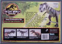 Young T-Rex from Jurassic Park - Lost World - Exclusive Dinos manufactured by Kenner [Back]