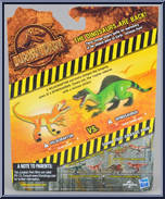 Spinosaurus vs. Velociraptor from Jurassic Park - Toys R Us - Dino Battlers manufactured by Hasbro [Back]