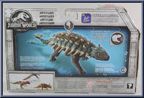 Ankylosaurus from Jurassic World 2 - Roarivores manufactured by Mattel [Back]