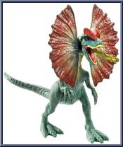 Dilophosaurus from Jurassic World 2 - Attack Packs manufactured by Mattel [Loose]