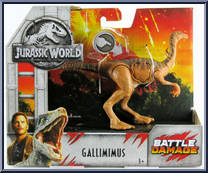 Gallimimus from Jurassic World 2 - Battle Damage manufactured by Mattel [Front]