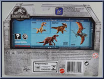 Herrerasaurus from Jurassic World 2 - Attack Packs manufactured by Mattel [Back]