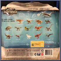 Mini Dino Multipack from Jurassic World 2 - Battle Damage manufactured by Mattel [Back]