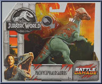 Pachycephalosaurus from Jurassic World 2 - Battle Damage manufactured by Mattel [Front]