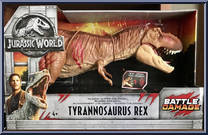Tyrannosaurus Rex (Roarin' Super Colossal) from Jurassic World 2 - Battle Damage manufactured by Mattel [Front]