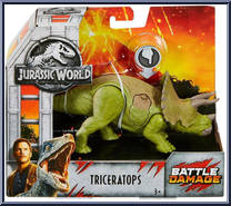 Triceratops from Jurassic World 2 - Battle Damage manufactured by Mattel [Front]