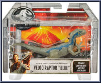 Velociraptor "Blue" from Jurassic World 2 - Attack Packs manufactured by Mattel [Front]