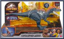 Cryolophosaurus from Jurassic World - Camp Cretaceous - Sound Strike manufactured by Mattel [Front]