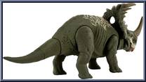 Sinoceratops (Dark Green) from Jurassic World - Camp Cretaceous - Sound Strike manufactured by Mattel [Loose]